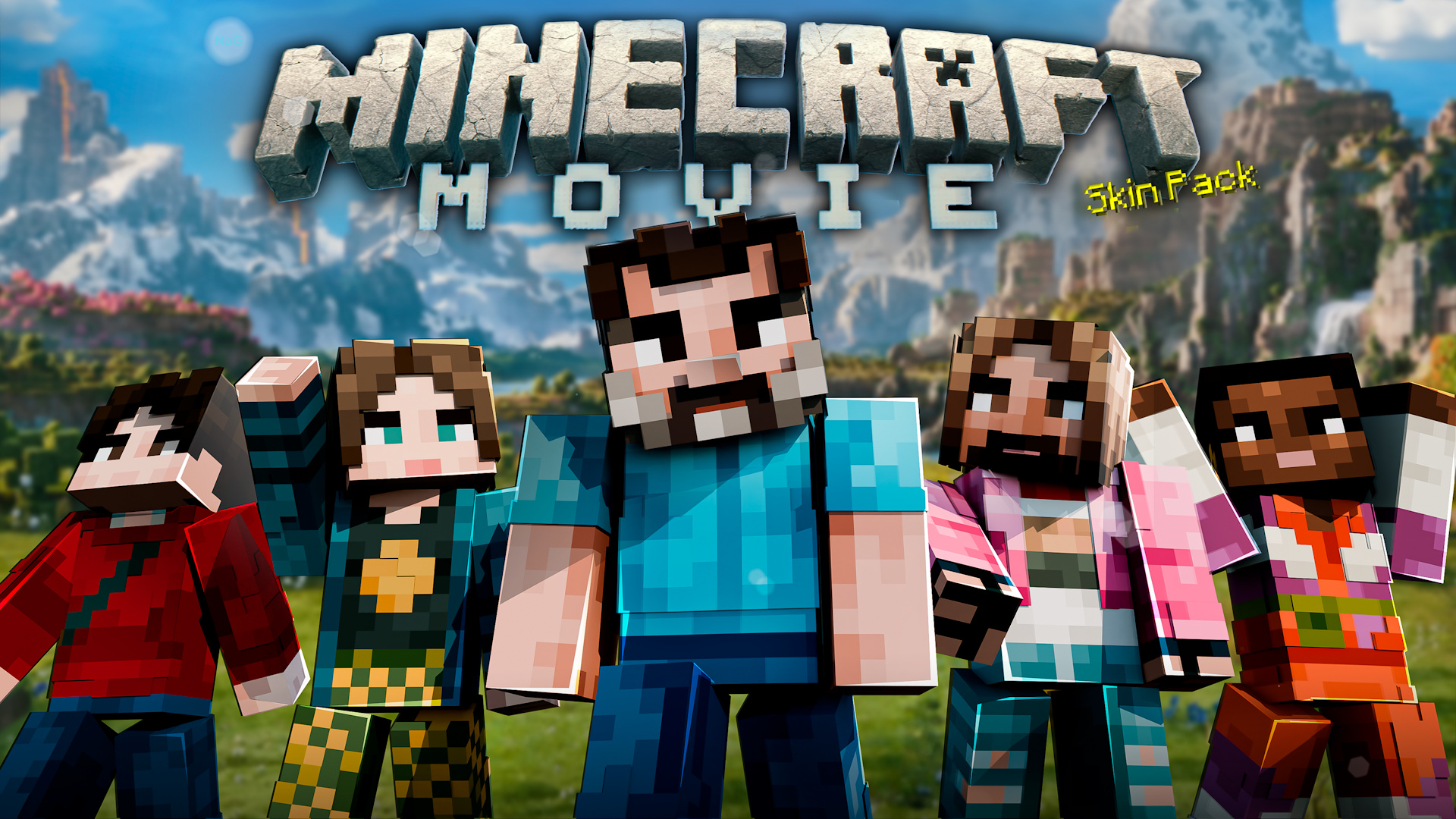 Minecraft Movie Skin Pack Key Art