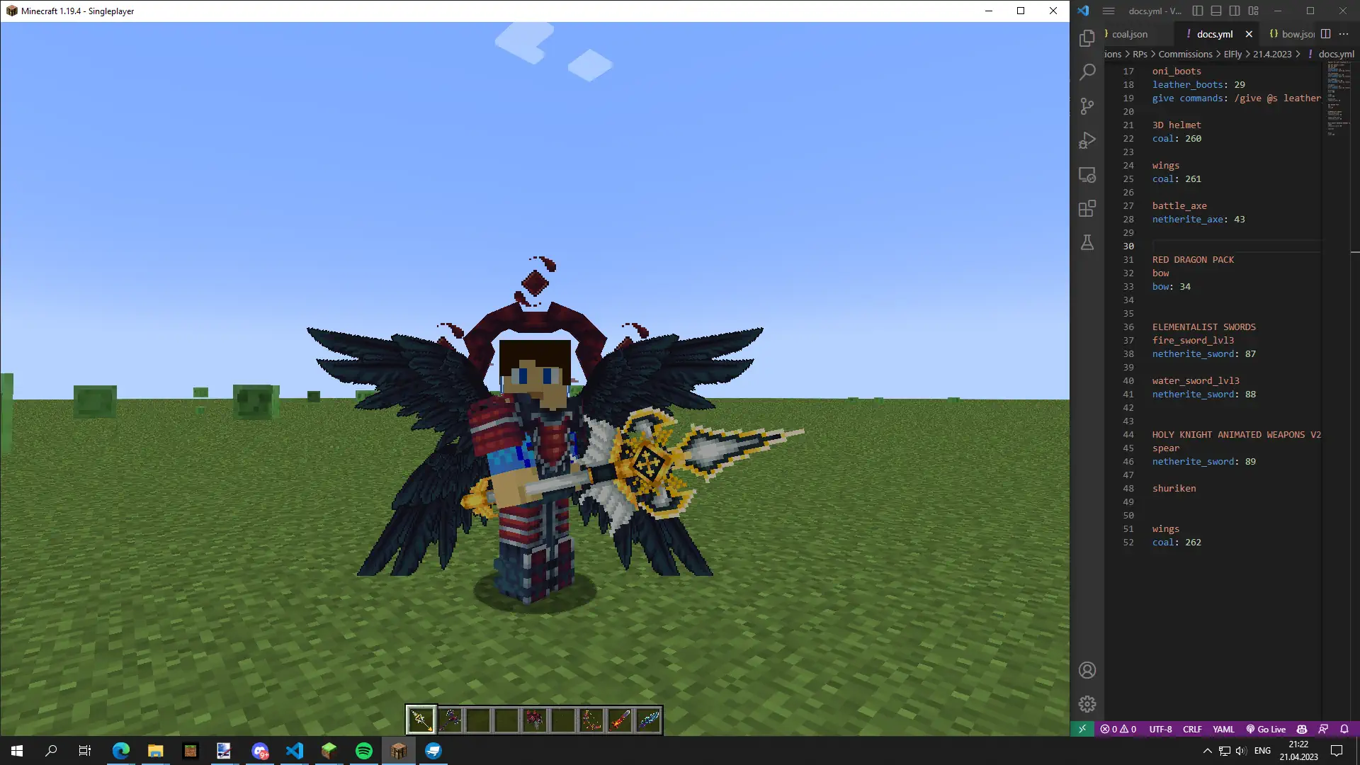 Implementation of 3D models into the game and testing